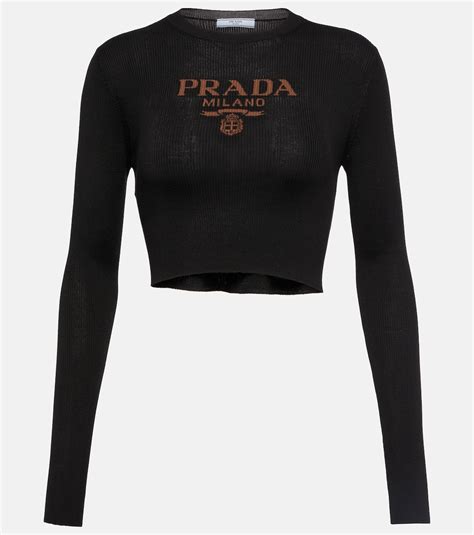 prada women's crop top|Prada luxury shirts.